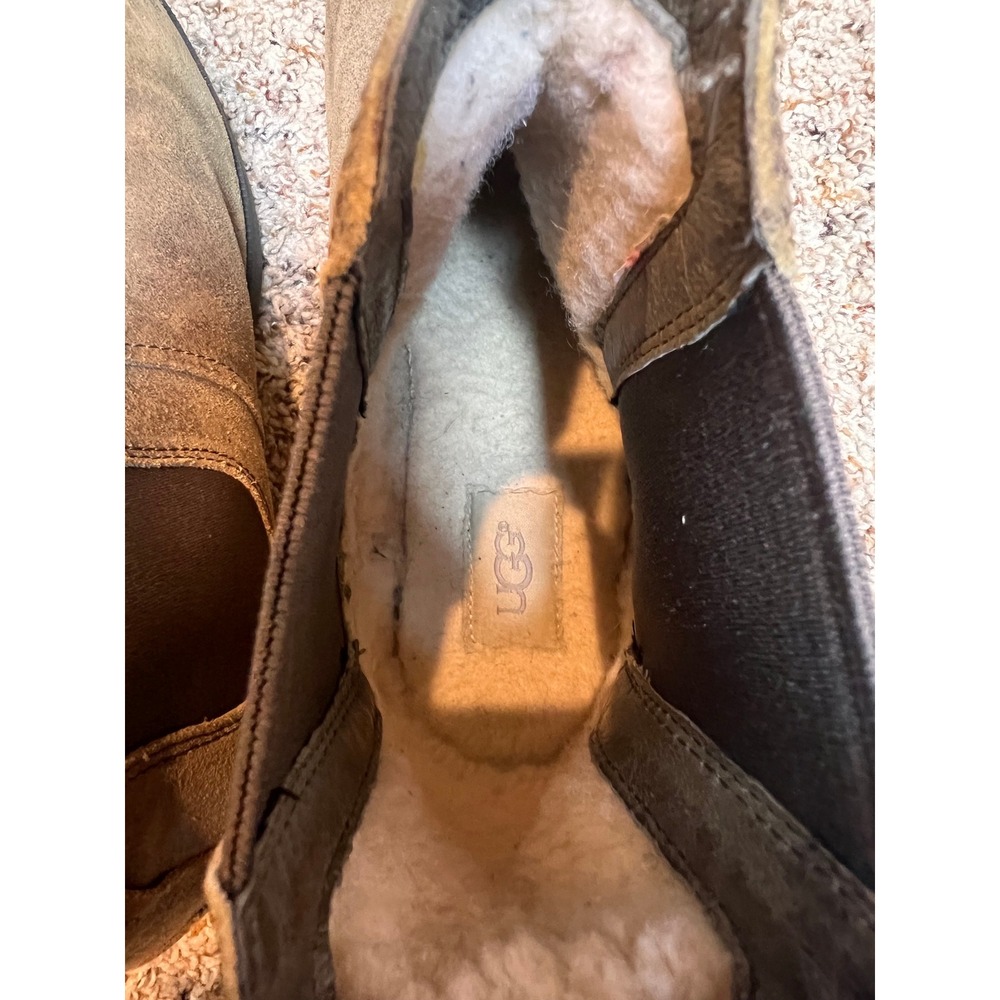 UGG Chelsea Boots Men Brown Suede Gorpcore Rugged Western Boho Cottagecore Fall - Picture 9 of 16